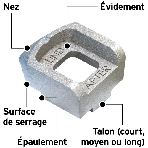 LINDAPTER® Type A clamp M16 Medium Hot-dip galvanized