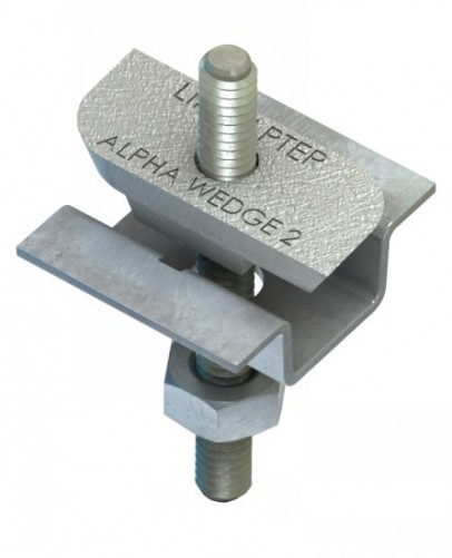 M8 Alphawedge c/w Alphalok Zinc plated white - JS500 LINDAPTER®