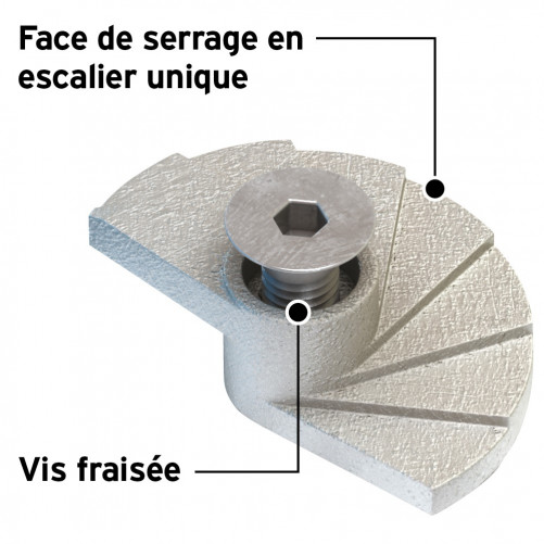 M10 Floorfast for 23-35 flange LINDAPTER®
