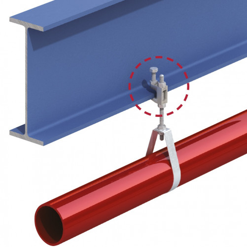 Fasteners for LINDAPTER® hangers Type FL M10 stainless steel track