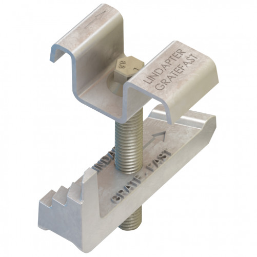 LINDAPTER® floor fasteners Type GF Gratefast M10 Hot-dip galvanized