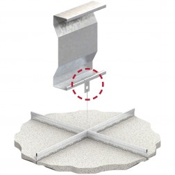 PHC Type HWC31 Ceiling Clip Zinc-plated white - LINDAPTER® Products
