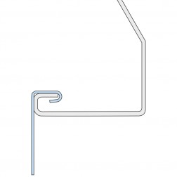 PHC Type HWC31 Ceiling Clip Zinc-plated white - LINDAPTER® Products