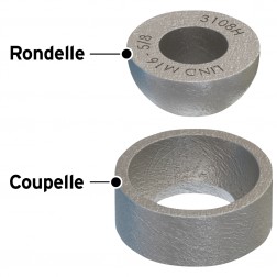 Fasteners for LINDAPTER® hangers Type HC M12 Zinc-plated white