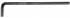 Long hexagonal wrench ISO 2936LC 1.5mm AMF® steel
