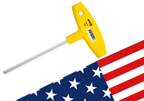 Allen key (inch) 5/32 with AMF® T-handle n°906QZ Order no. 45252