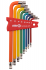 AMF® n°918-HT8F 90° long series TORX bent wrench set REF 48918