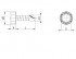 Hexagon head self-drilling sheet metal screw DIN 7504K M5.5 X 25mm case-hardened steel, white zinc plated