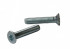 Countersunk head machine screws 90° 6 internal lobes DIN 7500M M2.5 X 0.45 X 12mm case-hardened steel white zinc plated