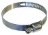 8mm wide band clamp Ø137 to 157mm stainless steel 430