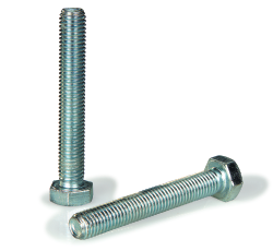 fully threaded DIN 933 white zinc-plated