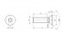Hexagon socket countersunk head screw DIN 7991 M10 X 1.50 X 100mm cl.10.9
