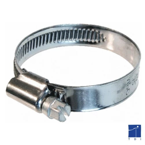 Stamped band clamp width 9mm Ø100 to 120mm stainless steel 304