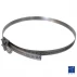 Clamp with stamped band and 9mm wide tilting head Ø25 to 125mm 304 stainless steel