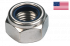 Hexagonal self-locking nut (non-metallic ring) 1/2NF - 20 threads Loc-King white zinc-plated steel