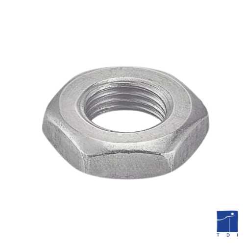 Low hex nut Hm DIN 439 M6 X 1.00 zinc-plated steel white