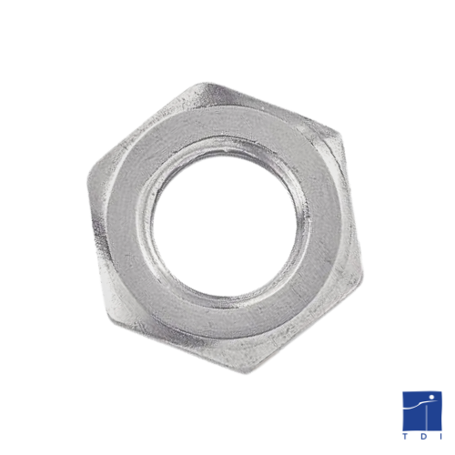 Low hex nut Hm DIN 439 M6 X 1.00 zinc-plated steel white