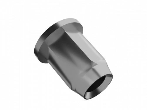 HEXAGONAL CRIMPING NUT WIDE HEAD OPEN BOTTOM M12 (1.0/4.0) REF -0311101216 BRALO ©