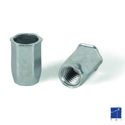 HEXAGONAL CRIMP NUT REDUCED HEAD OPEN BOTTOM M12 (1.0/4.0) REF -0311201216 BRALO ©