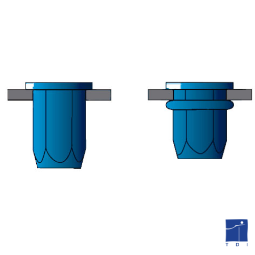 HEXAGONAL SET NUT M8 AC A3K (0.5/3.0) REF -0311108011 BRALO ©