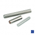 Progressive spline pin reversed on half length ISO 8741 16mm X 30mm white zinc-plated steel