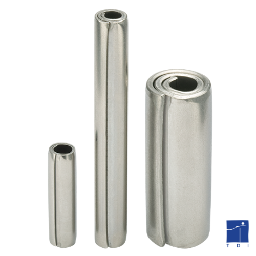 Spiral spring pin - medium series ISO 8750 1.5 X 5mm 304 SPIROL® stainless steel