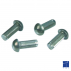 Round-headed spline point ISO 8746 1.4mm X 4mm mild steel XC10