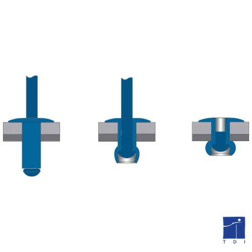 TL BLIND RIVET Ø 4.8 X 21 C.14-AC/AC 11-15 ISO 15979