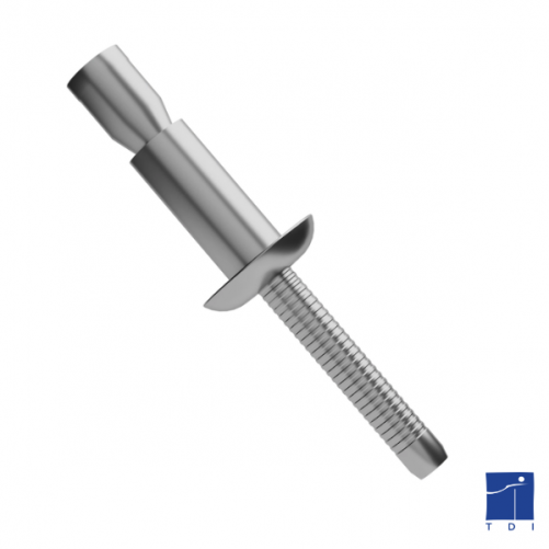 TP structure rivet Ø 4.8 X 10.3 E=1.5/6.8 INOX/INOX BRALO ©