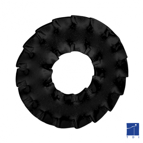 NFE 27626 6mm black nickel zinced steel reinforced «&nbsp;flat form&nbsp;» double toothed washer