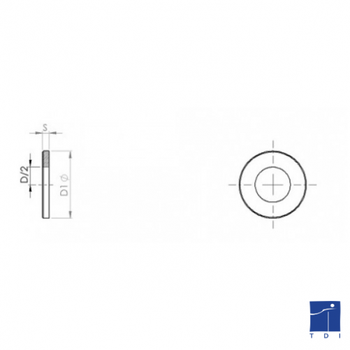 Flat washer_ normal series 'M' NFE 25513 10mm steel 160HV zinc nickel grey