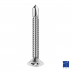 Self-drilling Phillips countersunk head tapping screw DIN 7504P M5.5 X 50mm case-hardened steel white zinc plated