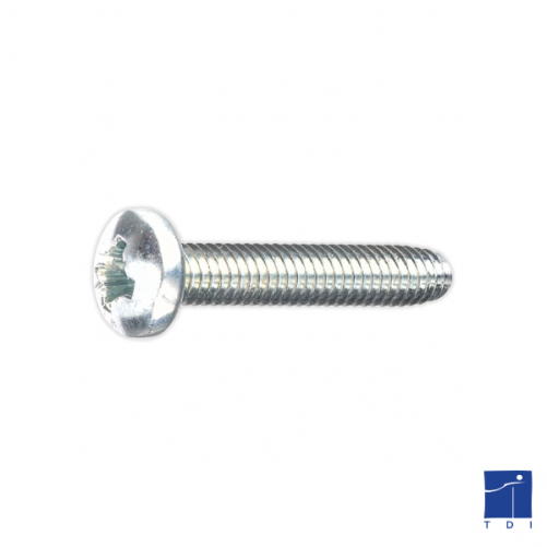 Vis autoformeuse à métaux tête cylindrique bombée 6 lobes Internes DIN 7500C TORX M5 X 0.80 X 40mm acier cémenté zingué blanc