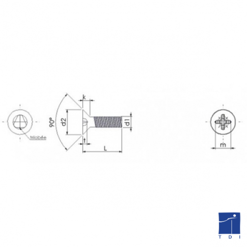 90° Pozidrive countersunk head machine screws DIN 7500M M6 X 1.00 X 35mm case-hardened steel white zinc plated