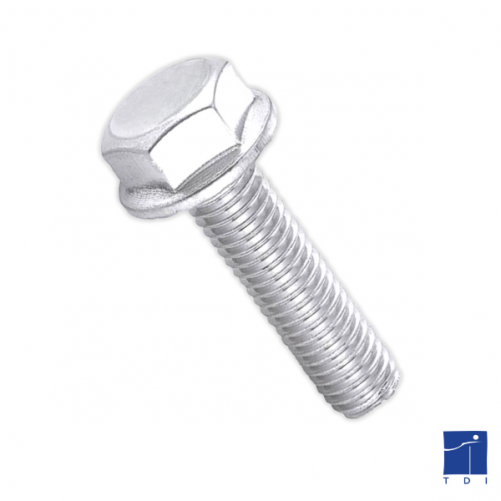 Hexagon socket head cap screw DIN 6921 M10 X 1.50 X 25mm cl.8.8 white zinc plated