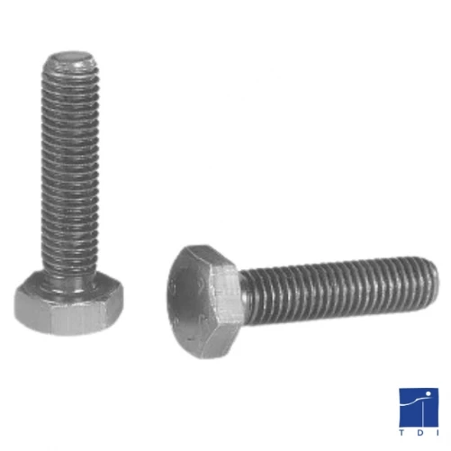 Fully threaded hexagon head screw DIN 933 M8 X 1.25 X 20mm stainless steel A4-80
