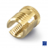 Threaded insert with knurled collar Type 932 M3 X 0.50 AMTEC® brass