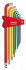AMF® n°911LG-H100F set of 100° elbow wrenches with long Color" spherical ends REF 47100