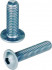 Hexagon socket head cap screw ISO 7380 M4 X 70 X 10 mm cl 10.9 white zinc plated