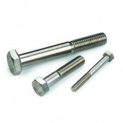 A4-70 stainless steel fully threaded hex head screw