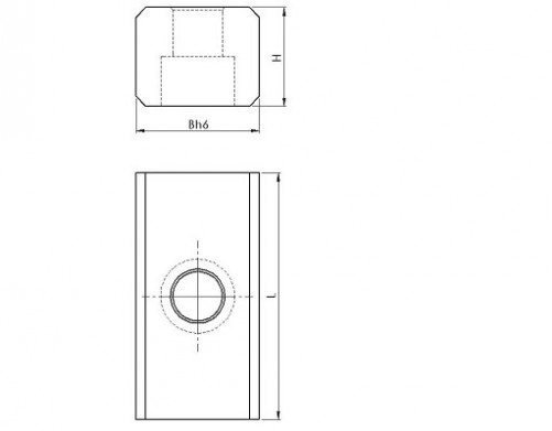 Parallel drilled precision bit N°6322-1 20mm X 12mm case-hardened and ground steel
