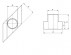 Diamond-shaped T-slot cleat N°508R 16mm X 18mm heat-treated steel Cl.10