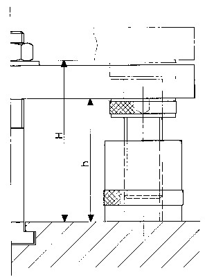 Wedging cylinder n°2025 70mm steel