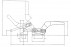 FA 300 locking shackle, horizontal, KAKUTA® steel