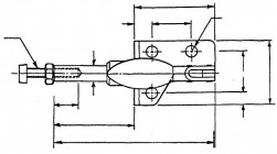 SL horizontal sliding-rod clamp