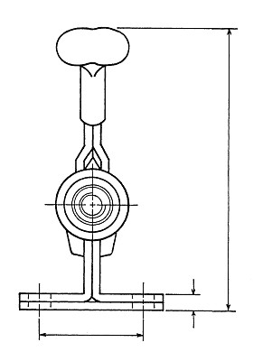 SL 250 sliding-rod horizontal suspension clamp, KAKUTA® steel