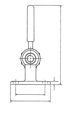 SL 300 sliding-rod horizontal suspension clamp in KAKUTA® steel
