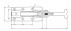 SL 350 sliding-rod horizontal suspension clamp, KAKUTA® steel