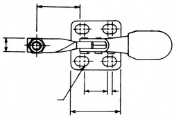 HH Horizontal clamp, pulled