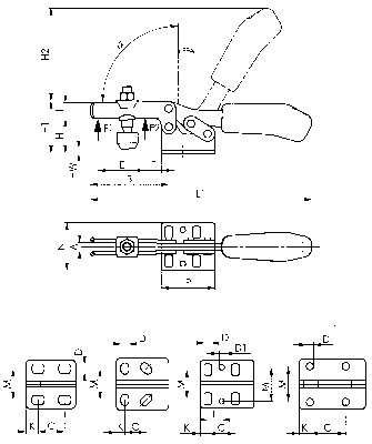 N°6830 N°2 AMF steel clamp REF 093021